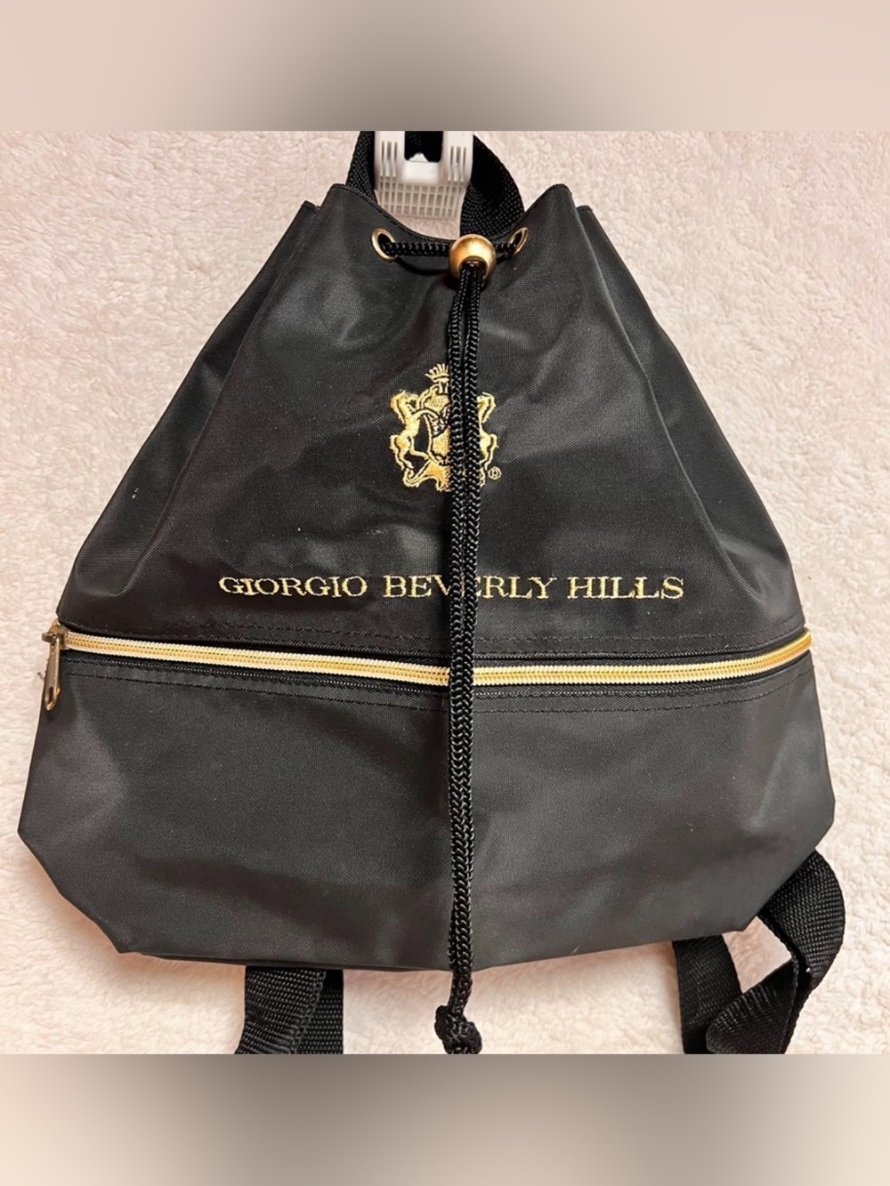 Black Drawstring Backpack - Picture 1 of 4